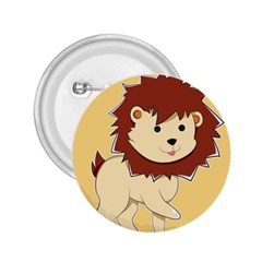 Happy Cartoon Baby Lion 2 25  Buttons by Catifornia