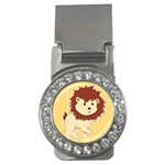 Happy Cartoon Baby Lion Money Clips (CZ)  Front