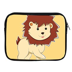 Happy Cartoon Baby Lion Apple Ipad 2/3/4 Zipper Cases