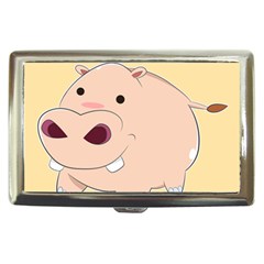 Happy Cartoon Baby Hippo Cigarette Money Cases by Catifornia
