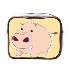 Happy Cartoon Baby Hippo Mini Toiletries Bags by Catifornia