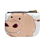 Happy Cartoon Baby Hippo Mini Coin Purses Back