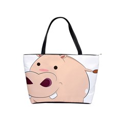 Happy Cartoon Baby Hippo Shoulder Handbags by Catifornia