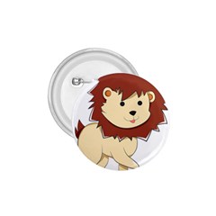 Happy Cartoon Baby Lion 1 75  Buttons