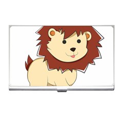 Happy Cartoon Baby Lion Business Card Holders by Catifornia