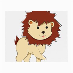 Happy Cartoon Baby Lion Small Glasses Cloth by Catifornia