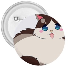 Ragdoll Cat For Life 3  Buttons by Catifornia