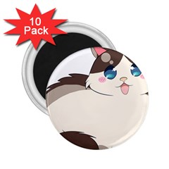 Ragdoll Cat For Life 2 25  Magnets (10 Pack)  by Catifornia