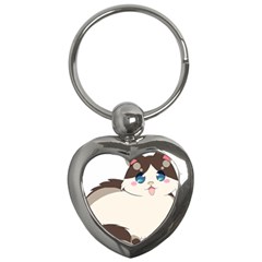 Ragdoll Cat For Life Key Chains (heart)  by Catifornia