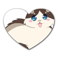 Ragdoll Cat For Life Heart Mousepads by Catifornia