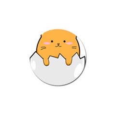 Yellow Cat Egg Golf Ball Marker by Catifornia