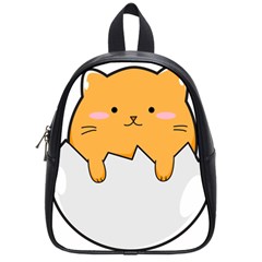 Yellow Cat Egg School Bags (small)  by Catifornia