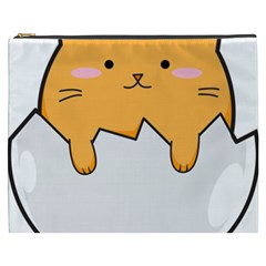 Yellow Cat Egg Cosmetic Bag (xxxl)  by Catifornia