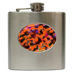 Orange Texture                  Hip Flask (6 Oz) by LalyLauraFLM