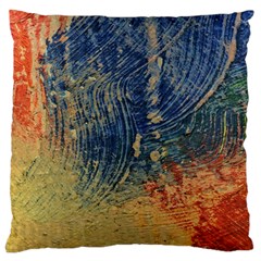 3 Colors Paint              Large Flano Cushion Case (two Sides) by LalyLauraFLM