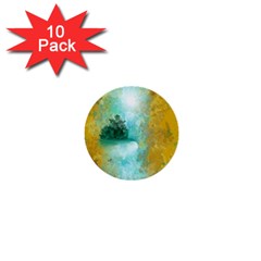 Turquoise River 1  Mini Buttons (10 Pack)  by digitaldivadesigns