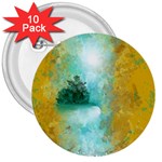 Turquoise River 3  Buttons (10 pack)  Front