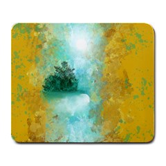 Turquoise River Large Mousepads by digitaldivadesigns