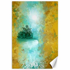 Turquoise River Canvas 12  X 18   by digitaldivadesigns