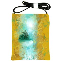 Turquoise River Shoulder Sling Bags by digitaldivadesigns