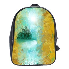 Turquoise River School Bags (xl)  by digitaldivadesigns