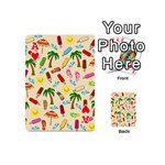 Beach Pattern Playing Cards 54 (Mini)  Front - HeartA