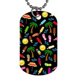 Beach Pattern Dog Tag (Two Sides) Front