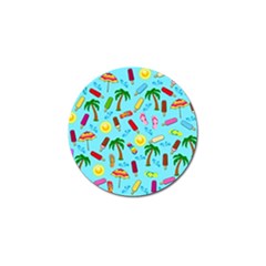 Beach Pattern Golf Ball Marker (4 Pack) by Valentinaart