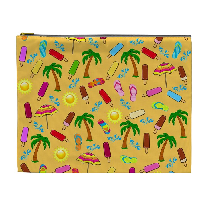 Beach Pattern Cosmetic Bag (XL)