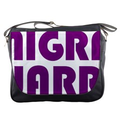 Migraine Warrior With Ribbon Messenger Bags by MigraineursHideout