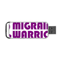 Migraine Warrior with Ribbon Portable USB Flash (Two Sides)