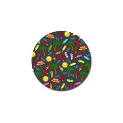 Beach Pattern Golf Ball Marker by Valentinaart