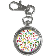 Beach Pattern Key Chain Watches by Valentinaart