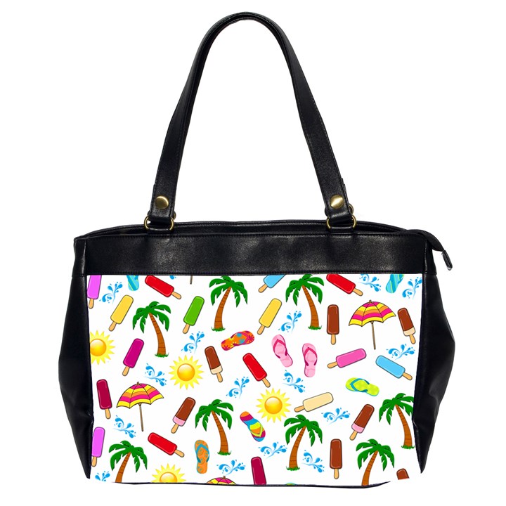 Beach Pattern Office Handbags (2 Sides) 