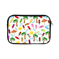 Beach Pattern Apple Ipad Mini Zipper Cases by Valentinaart