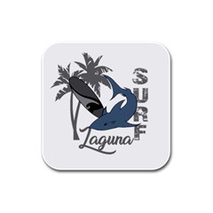 Surf - Laguna Rubber Square Coaster (4 pack) 