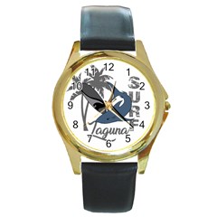 Surf - Laguna Round Gold Metal Watch