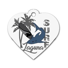 Surf - Laguna Dog Tag Heart (One Side)