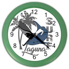 Surf - Laguna Color Wall Clocks