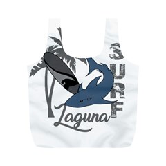 Surf - Laguna Full Print Recycle Bags (m)  by Valentinaart