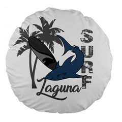 Surf - Laguna Large 18  Premium Flano Round Cushions