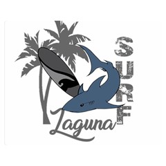 Surf - Laguna Double Sided Flano Blanket (Medium) 