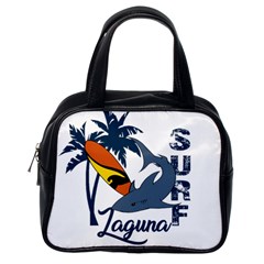 Surf - Laguna Classic Handbags (one Side) by Valentinaart