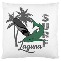 Surf - Laguna Standard Flano Cushion Case (two Sides) by Valentinaart