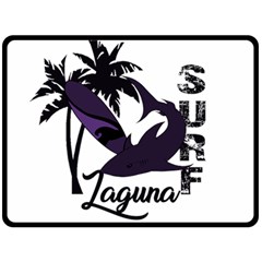 Surf - Laguna Fleece Blanket (large)  by Valentinaart