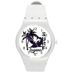 Surf - Laguna Round Plastic Sport Watch (m) by Valentinaart