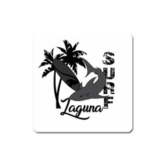 Surf - Laguna Square Magnet by Valentinaart