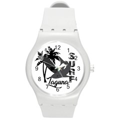 Surf - Laguna Round Plastic Sport Watch (m) by Valentinaart