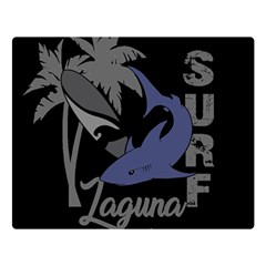 Surf - Laguna Double Sided Flano Blanket (large)  by Valentinaart