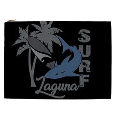 Surf - Laguna Cosmetic Bag (xxl)  by Valentinaart